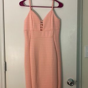 Pink bodycon dress